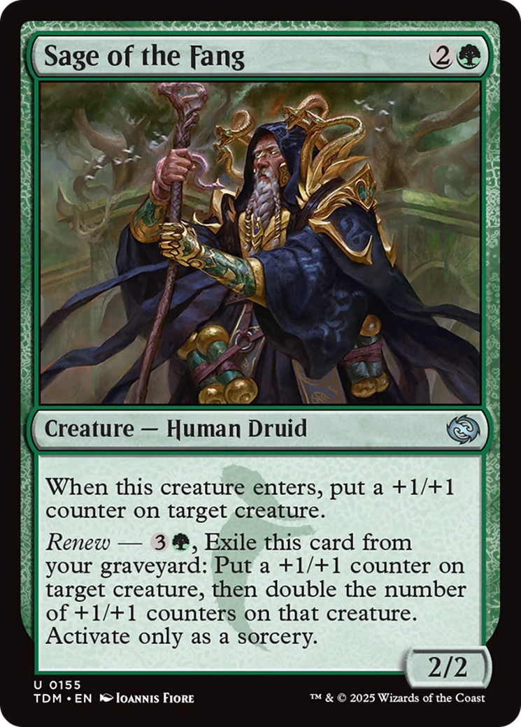 Sage of the Fang [Tarkir: Dragonstorm] Foil