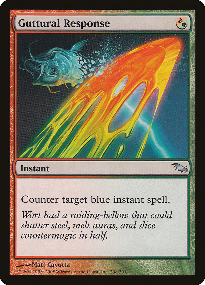 Guttural Response [Shadowmoor] Foil