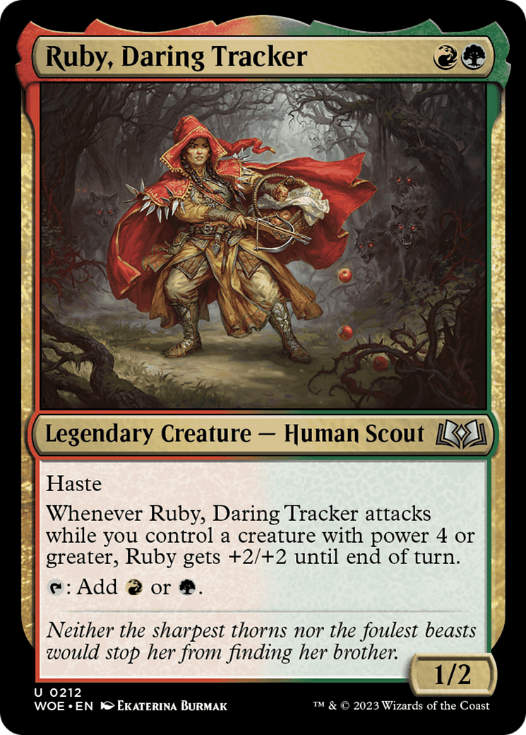 Ruby, Daring Tracker [Wilds of Eldraine] Foil