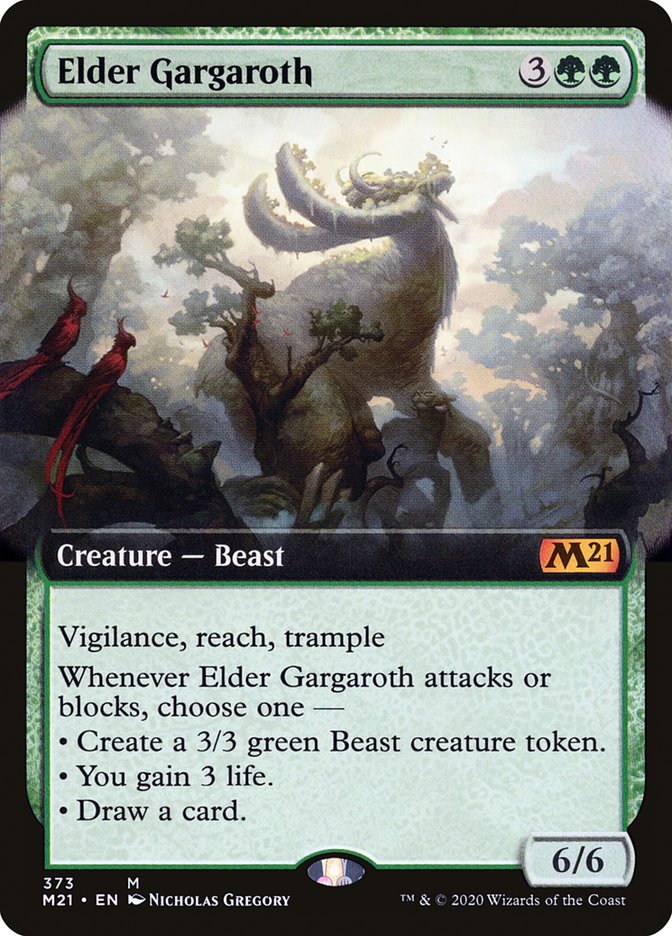 Elder Gargaroth (Extended Art) [Core Set 2021] Foil