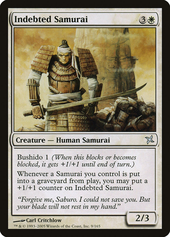 Indebted Samurai [Betrayers of Kamigawa] Foil
