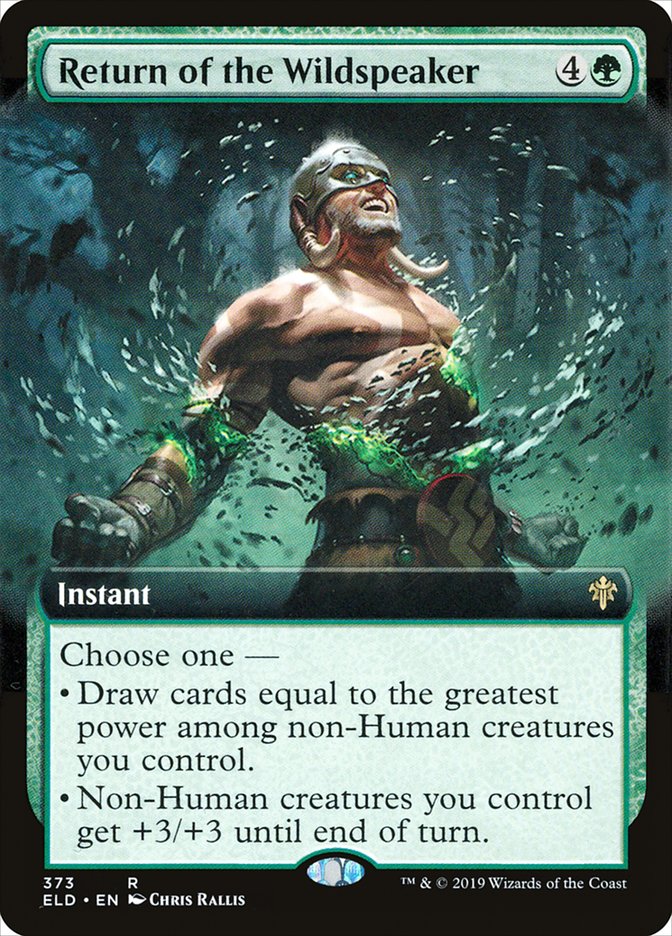 Return of the Wildspeaker (Extended Art) [Throne of Eldraine] Foil