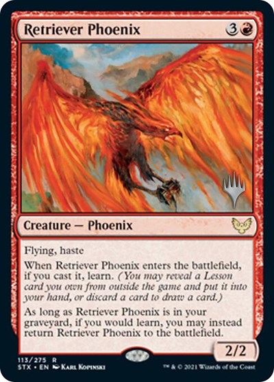 Retriever Phoenix (Promo Pack) [Strixhaven: School of Mages Promos] Foil