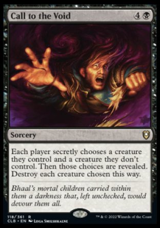 Call to the Void [Commander Legends: Battle for Baldur's Gate] Foil