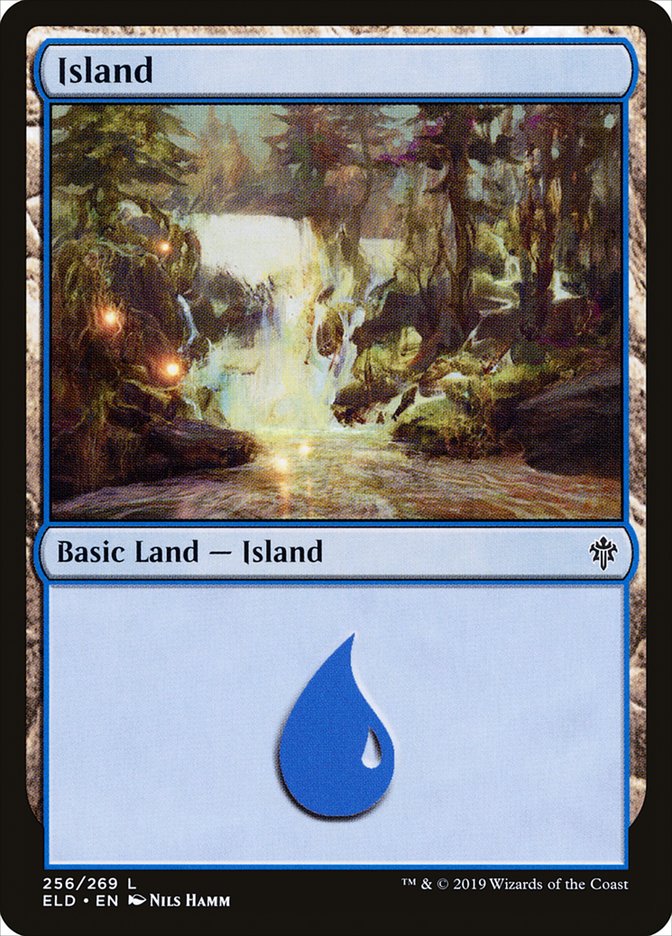 Island (256) [Throne of Eldraine] Foil