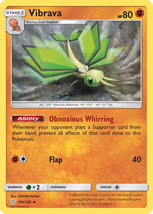 Vibrava (109/236) [Sun & Moon: Cosmic Eclipse] Reverse Holofoil
