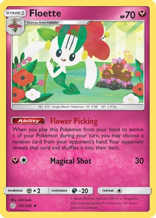 Floette (151/236) [Sun & Moon: Cosmic Eclipse] Reverse Holofoil
