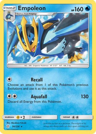 Empoleon (56/236) [Sun & Moon: Cosmic Eclipse] Reverse Holofoil