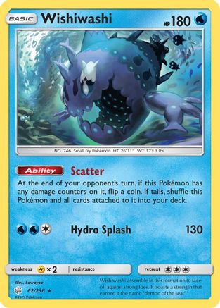Wishiwashi (62/236) [Sun & Moon: Cosmic Eclipse] Reverse Holofoil