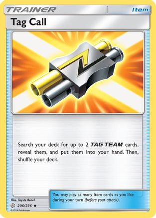 Tag Call (206/236) [Sun & Moon: Cosmic Eclipse] Reverse Holofoil