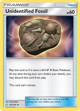 Unidentified Fossil (207/236) [Sun & Moon: Cosmic Eclipse] Reverse Holofoil
