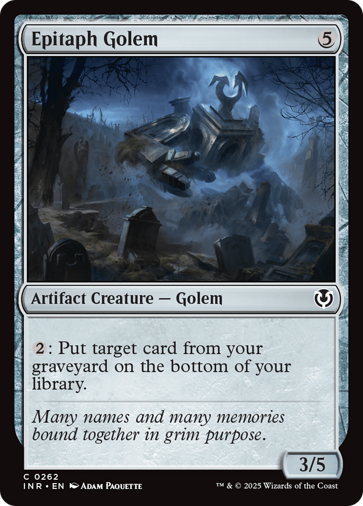 Epitaph Golem [Innistrad Remastered] Foil
