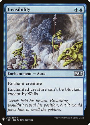 Invisibility  [The List Reprints]