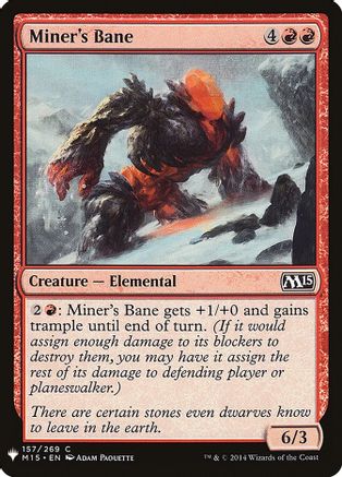 Miner's Bane  [The List Reprints]