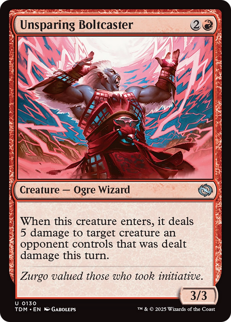 Unsparing Boltcaster [Tarkir: Dragonstorm] Foil
