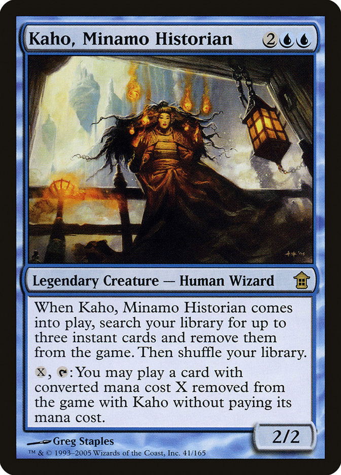 Kaho, Minamo Historian [Saviors of Kamigawa] Foil