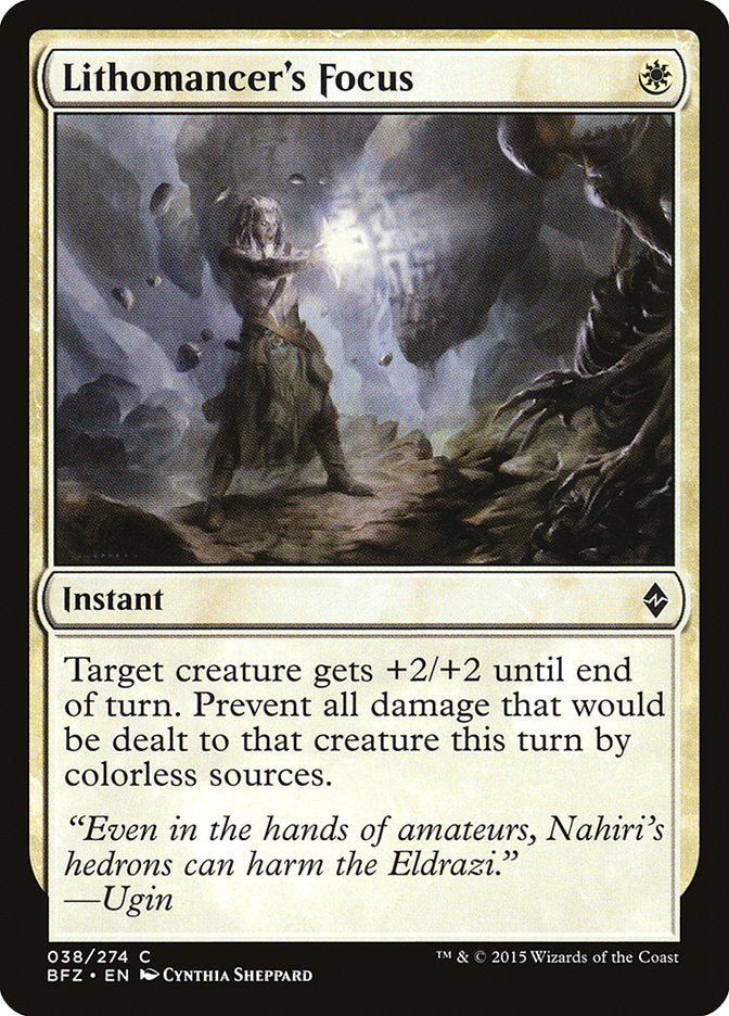 Lithomancer's Focus [Battle for Zendikar] Foil