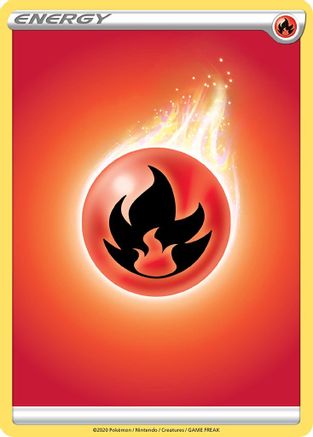Fire Energy [Sword & Shield: Base Set] Reverse Holofoil
