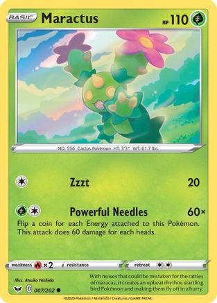 Maractus (007/202) [Sword & Shield: Base Set] Reverse Holofoil