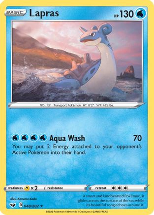 Lapras (048/202) [Sword & Shield: Base Set] Reverse Holofoil
