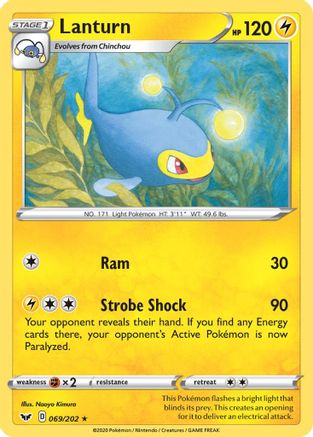 Lanturn (069/202) [Sword & Shield: Base Set] Reverse Holofoil