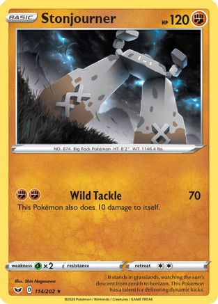 Stonjourner (114/202) [Sword & Shield: Base Set] Reverse Holofoil