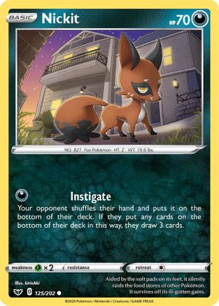 Nickit (125/202) [Sword & Shield: Base Set] Reverse Holofoil
