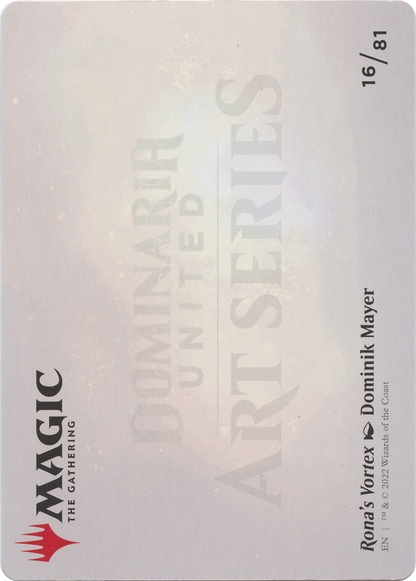 Rona's Vortex // Rona's Vortex  [Dominaria United Art Series] (Borderless)