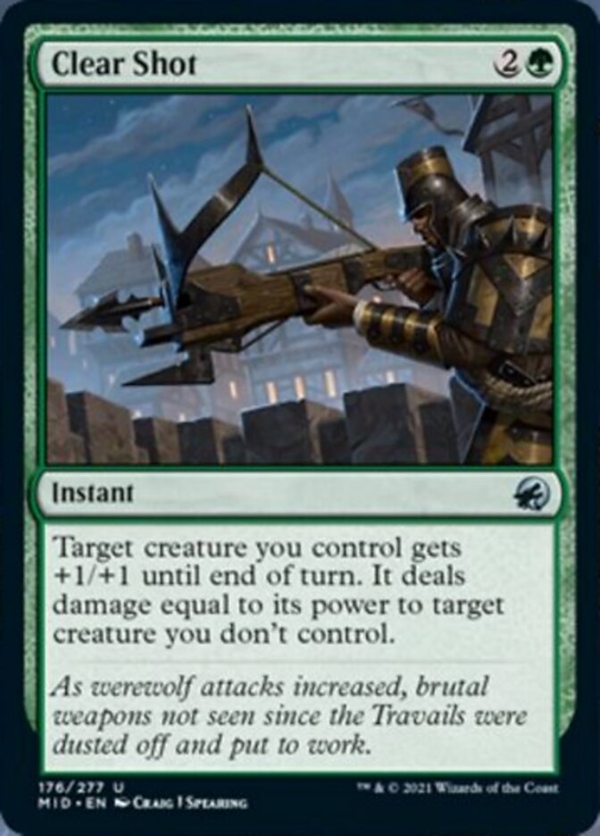 Clear Shot [Innistrad: Midnight Hunt] Foil