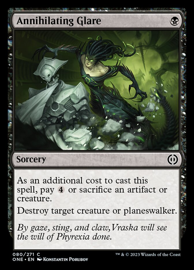 Annihilating Glare [Phyrexia: All Will Be One] Foil
