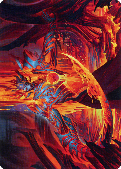 Free from Flesh // Free from Flesh  [Phyrexia: All Will Be One Art Series] (Borderless) Foil