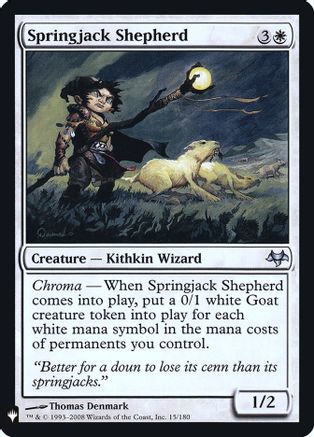Springjack Shepherd  [The List Reprints]