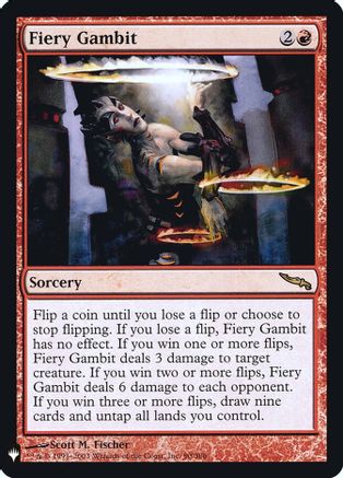 Fiery Gambit  [The List Reprints] Foil