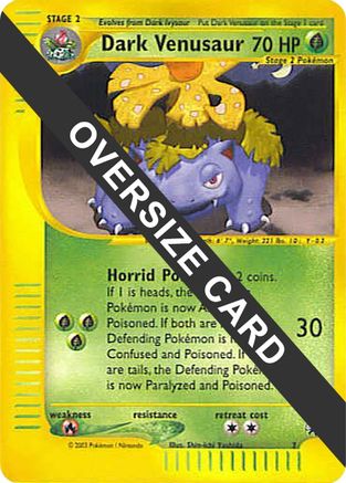 Dark Venusaur (7) (Jumbo Card) [Best of Promos] Holofoil