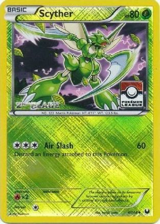 Scyther (4/108) (League Promo 2nd Place) [Black & White: Dark Explorers] Reverse Holofoil