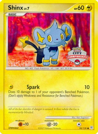 Shinx (98/130) (City Championships Promo) [Nintendo: Black Star Promos] Holofoil