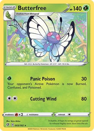 Butterfree (003/192) [Sword & Shield: Rebel Clash] Holofoil