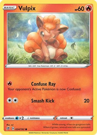 Vulpix (024/192) [Sword & Shield: Rebel Clash] Reverse Holofoil