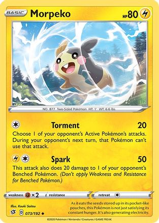Morpeko (073/192) [Sword & Shield: Rebel Clash] Reverse Holofoil