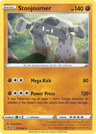 Stonjourner (111/192) [Sword & Shield: Rebel Clash] Reverse Holofoil