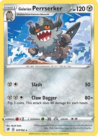 Galarian Perrserker (127/192) [Sword & Shield: Rebel Clash] Reverse Holofoil