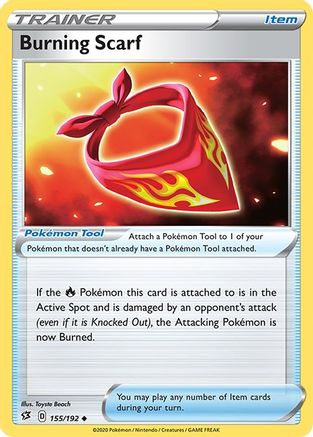 Burning Scarf (155/192) [Sword & Shield: Rebel Clash] Reverse Holofoil