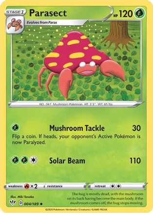Parasect (004/189) [Sword & Shield: Darkness Ablaze] Reverse Holofoil