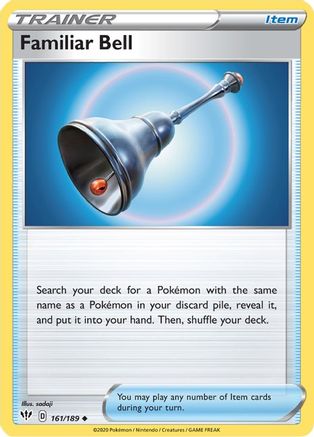 Familiar Bell (161/189) [Sword & Shield: Darkness Ablaze] Reverse Holofoil