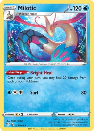 Milotic (039/189) [Sword & Shield: Darkness Ablaze] Reverse Holofoil