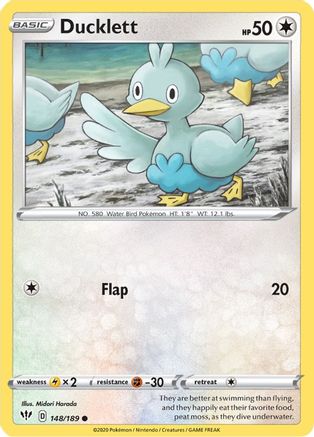Ducklett (148/189) [Sword & Shield: Darkness Ablaze] Reverse Holofoil