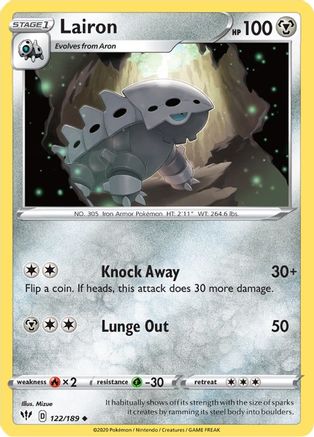 Lairon (122/189) [Sword & Shield: Darkness Ablaze] Reverse Holofoil