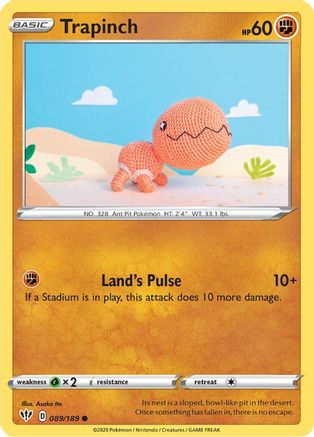 Trapinch (089/189) [Sword & Shield: Darkness Ablaze] Reverse Holofoil