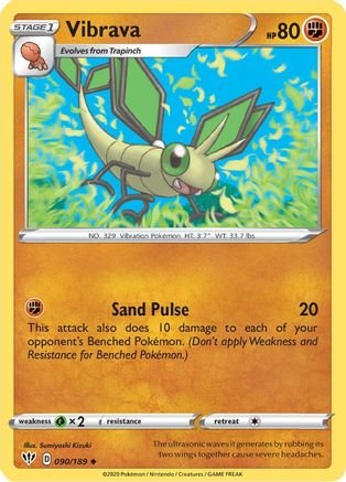 Vibrava (090/189) [Sword & Shield: Darkness Ablaze] Reverse Holofoil