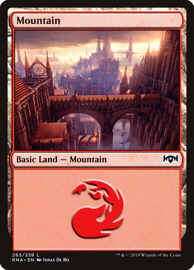 Mountain (263) [Ravnica Allegiance] Foil